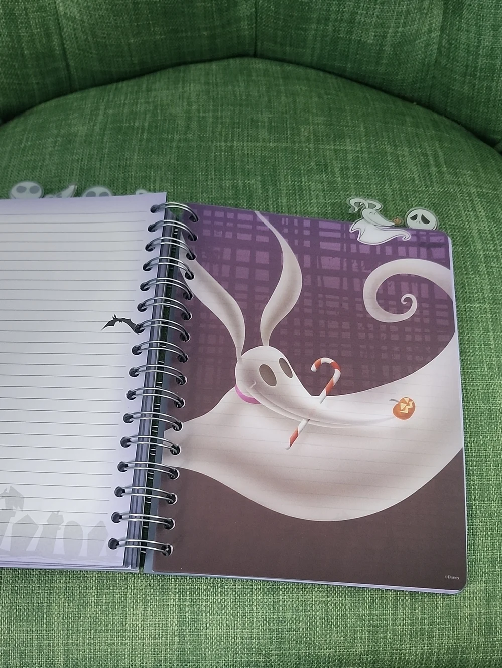 Purple Jack Skellington Spiral Notebook